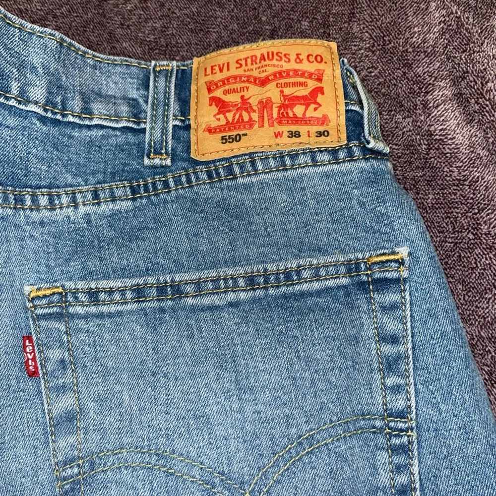 Levi's Light Blue Relaxed Men's Jeans 550 W38 X L30‎